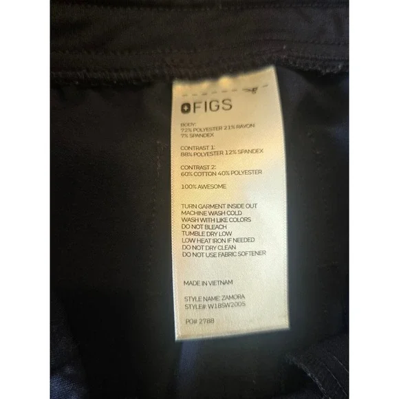Figs blue scrub pants women's size XXS - Picture 9 of 9